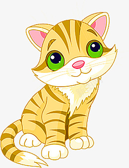 金黄色的小猫咪png免抠素材_新图网 https://ixintu.com 金黄色 小猫咪 动物 卡通
