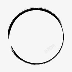 圆圈圈水墨飞白圆圈高清图片