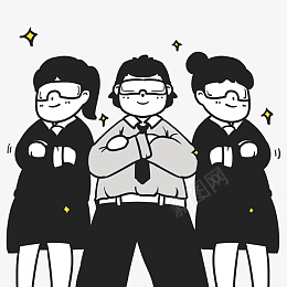 黑白漫画自信招聘人物崭png免抠素材_新图网 https://ixintu.com 呼唤 女生 小人 帅气 招聘 漫画 男生 简单 简约 线描 线条 自信 闪光 黑白