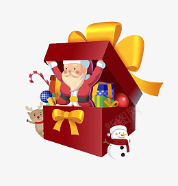 盒子里的圣诞老人png免抠素材_新图网 https://ixintu.com 盒子 圣诞老人 节日 元素 红色