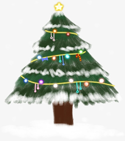 简单的圣诞树圣诞节可爱简单的圣诞树高清图片