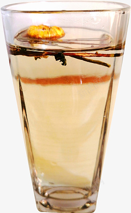 菊花茶茶杯png免抠素材_新图网 https://ixintu.com 玻璃杯 茶杯 菊花茶 杯