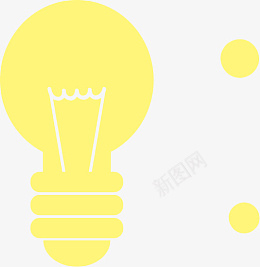 黄色的一个电灯泡png免抠素材_新图网 https://ixintu.com 灯 灯泡 黄色 电灯炮