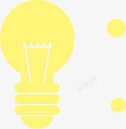 电灯炮黄色的一个电灯泡高清图片