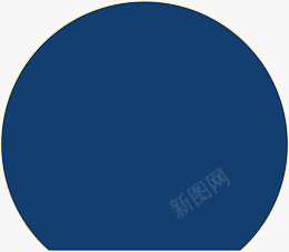 蓝色古典圆金边png免抠素材_新图网 https://ixintu.com 蓝色 古典 金边 圆