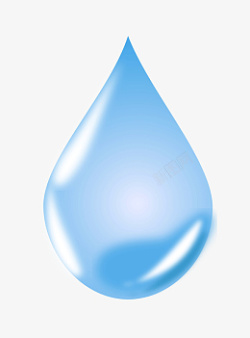 蓝色水滴水滴形蓝色水珠插画卓高清图片