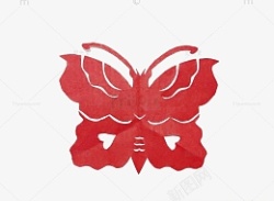 美丽的蝴蝶红色素材