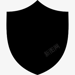 盾牌安全黑色防护图标