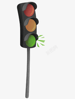 绿色红绿灯红色黄色绿色红绿灯交通马路高清图片