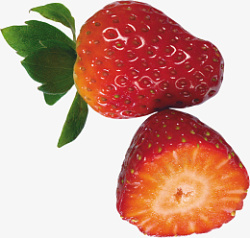 新鲜健康的草莓素材