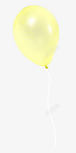 黄色气球png免抠素材_新图网 https://ixintu.com 气球 漂亮气球 创意气球