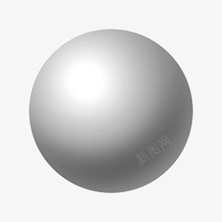 黑白圆球黑白几何球体高清图片