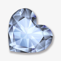 爱心形状的钻石素材