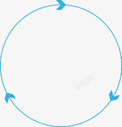 数据网圆形箭头三角锥数据网络高清图片
