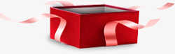 红色空空礼盒素材