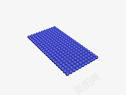 蓝色小球堆积成平面png_新图网 https://ixintu.com 蓝色小球 堆积 平面 球体
