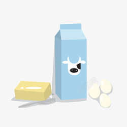 盒装鸡蛋牛奶黄油鸡蛋png高清图片