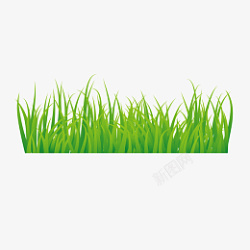 茂盛的绿草图片春季绿色绿草地清新元素崩高清图片