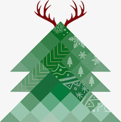 绿色圣诞树素材素材
