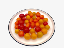 车厘多色的小番茄高清图片