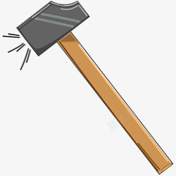黑色锤子锤子施工工具插画高清图片