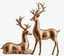 金属梅花鹿金属质感的小鹿高清图片