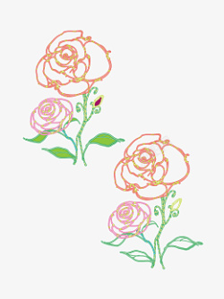 玫瑰灯大大的玫瑰花牡丹花霓虹灯高清图片