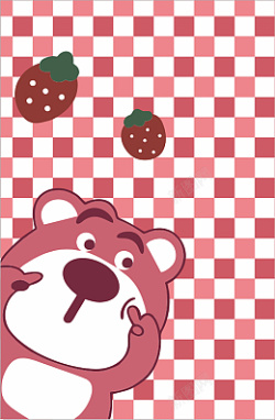 草莓熊cdr抠图绘图素材高清图片