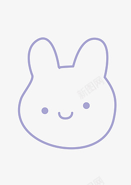 手绘紫色可爱兔子ai免抠素材_新图网 https://ixintu.com 兔 手绘 紫色 萌 可爱 兔子