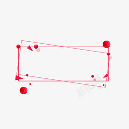 红色促销线框背景装饰png免抠素材_新图网 https://ixintu.com 促销边框 卡通边框 文案背景 活动边框 红色边框 线条边框 背景装饰 三角形 双11 双12 双十一 双十二 线框