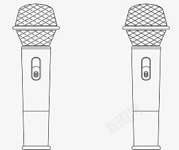 话筒标志矢量图png免抠素材_新图网 https://ixintu.com 话筒 标志 卡通图标 话筒矢量