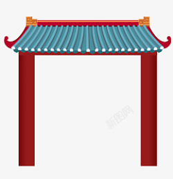 中国风古典屋檐边框素材
