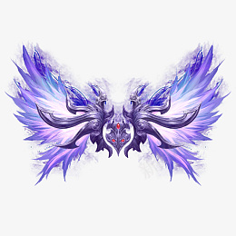 紫色炫酷翅膀装饰元素png免抠素材_新图网 https://ixintu.com 炫酷 翅膀 装饰 元素