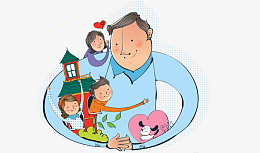 卡通一家人素材png免抠素材_新图网 https://ixintu.com 儿童卡通 一家人 相亲相爱 儿童节 和睦