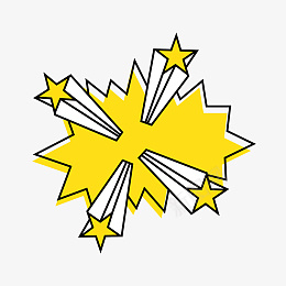 黄色五角星爆炸波普对话框元素图案png免抠素材_新图网 https://ixintu.com 五角星 对话框 波普 爆炸 黄色