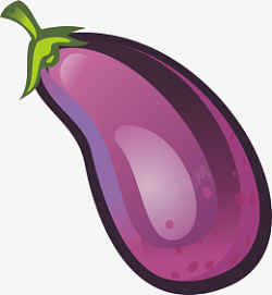 免扣茄子紫色茄子长茄子绿色蔬菜素材