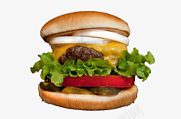 加州芝士超霸堡psd免抠素材_新图网 https://ixintu.com 加州 芝士 超霸 汉堡 西餐 快餐