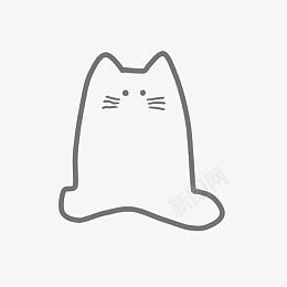 简笔画猫咪catpsd免抠素材_新图网 https://ixintu.com 猫咪简笔画 笔刷 简约画笔 可爱