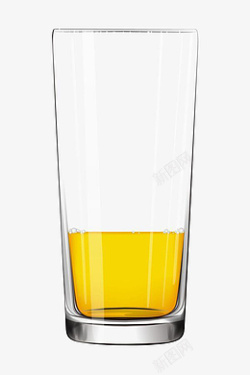 玻璃杯里面的橙汁素材
