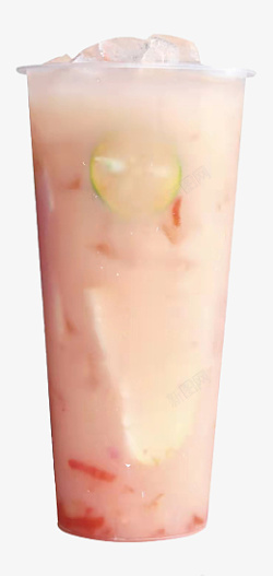 一杯玉米汁蜜桃桃养乐多高清图片