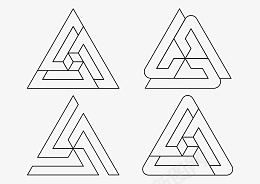 矛盾空间三角形logoai_新图网 https://ixintu.com logo 三角形 矛盾空间 图标