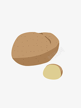 土豆切开的土豆卡通png免抠素材_新图网 https://ixintu.com 土豆 切开的 小的 卡通