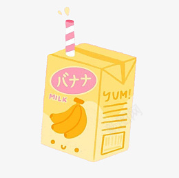 饮品牛奶香蕉牛奶盒装png免抠素材_新图网 https://ixintu.com 饮品 牛奶 香蕉牛奶 盒装