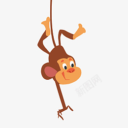 卡通猴子PNGpng免抠素材_新图网 https://ixintu.com 创意卡通下载 动物插图 卡通动物 卡通插图 卡通装饰 插图 猴子