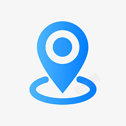 蓝色地理位置图标图png免抠素材_新图网 https://ixintu.com 分销图标 面性图标 位置 地理 定位