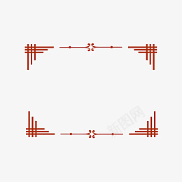 新年春节红色中国风边框矢量元素png免抠素材_新图网 https://ixintu.com 明信片 古风 复古 对称 扁平 文艺 新年 春节 格子 矢量 红色 节日 装饰 贺卡 线