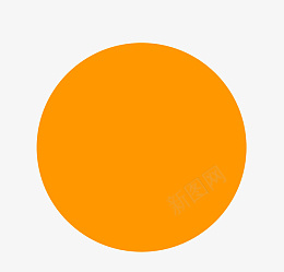 黄色圆形元素图标