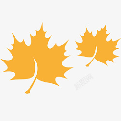秋季树叶对话框日系小清新唯美系列立秋枫叶高清图片