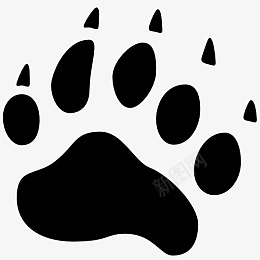 AnimalsBearTrackIconpng_新图网 https://ixintu.com animals track bear