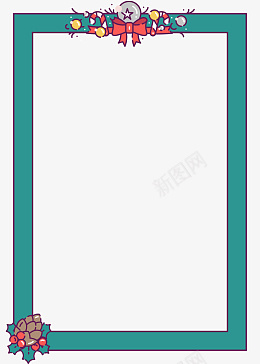 圣诞边框圣诞节圣诞氛围png免抠素材_新图网 https://ixintu.com 圣诞节 节日气氛 圣诞边框 边框元素